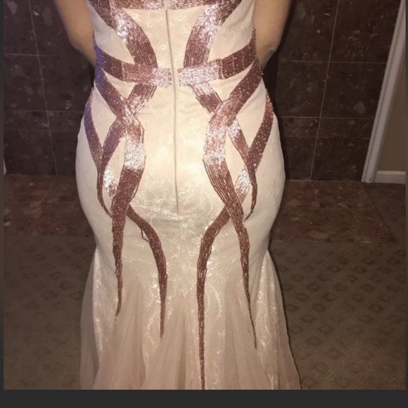 NWT Fancy dress prom dress wedding guest dress size 14 elegant dress sparkles - Picture 16 of 16